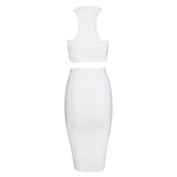 O-Neck Bandage Dress