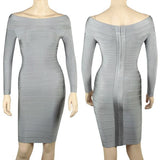 Sexy Long Sleeve Bandage Dress