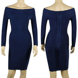 Sexy Long Sleeve Bandage Dress