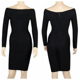 Sexy Long Sleeve Bandage Dress