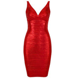Foil Printed Bandage Dress