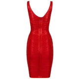 Foil Printed Bandage Dress