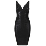 Foil Printed Bandage Dress