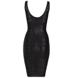 Foil Printed Bandage Dress