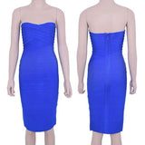 Strapless Mid-Calf Bandage Dress