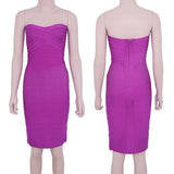 Strapless Mid-Calf Bandage Dress