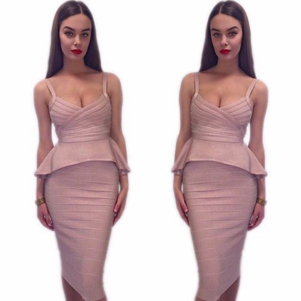Two Piece Bandage Dress