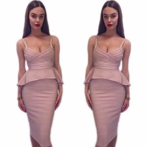 Two Piece Bandage Dress