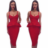 Two Piece Bandage Dress