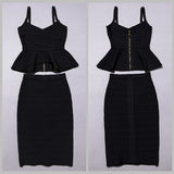 Two Piece Bandage Dress